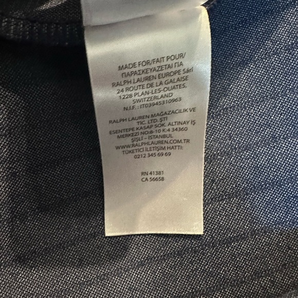 Ralph Lauren Navy Striped T-Shirt - Picture 11 of 11